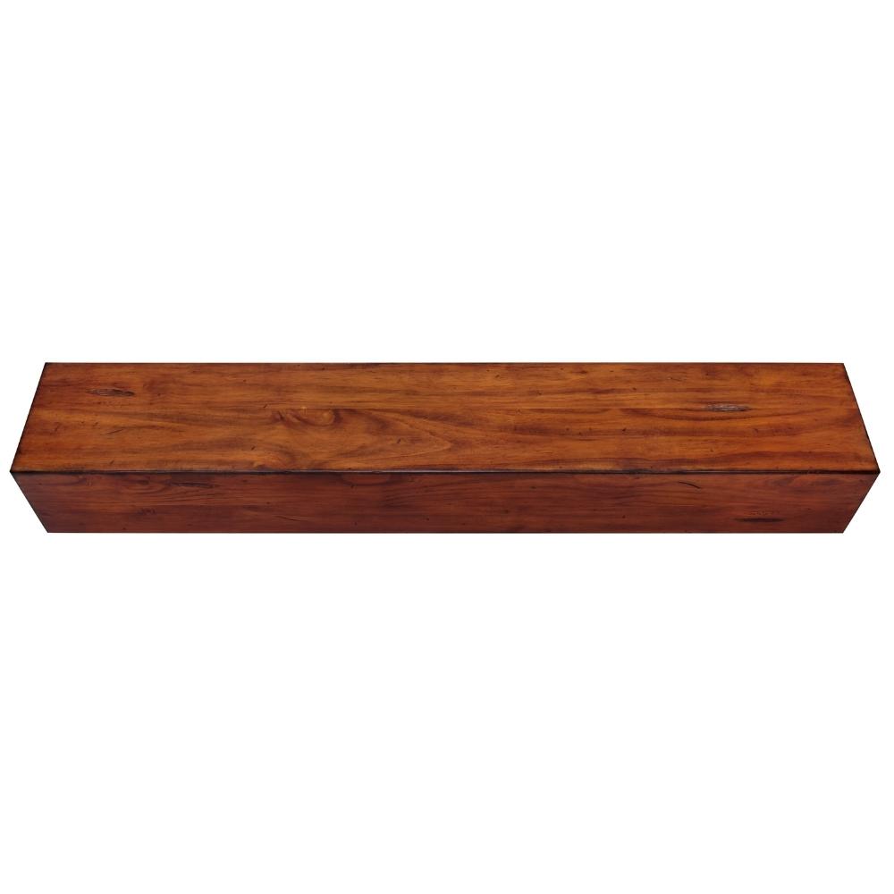 Pearl Mantels Lexington Wood Mantel Shelf In Rustic Medium Distressed Finish