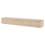 Pearl Mantels Lexington Wood Mantel Shelf Unfinished (Angled View)