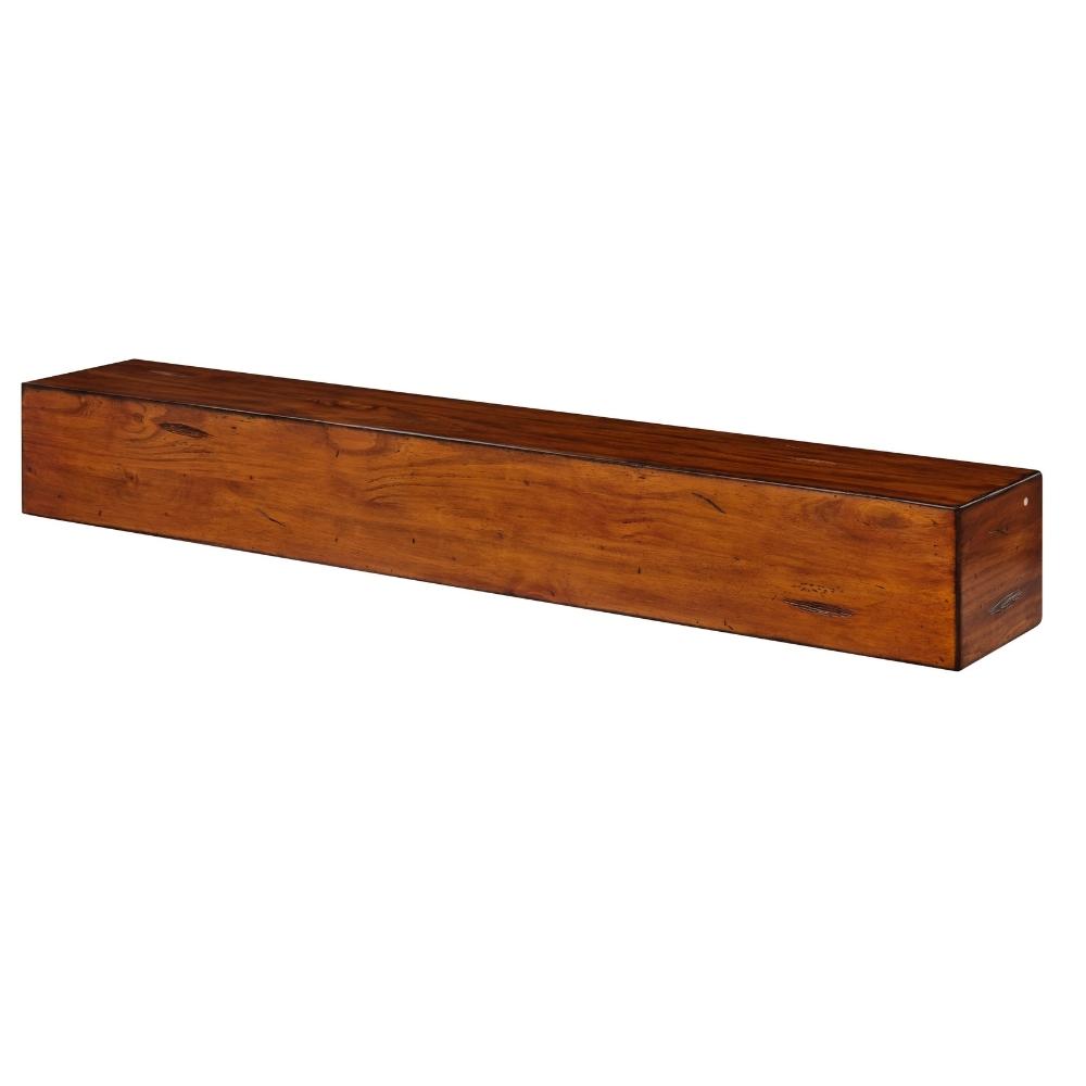 Pearl Mantels Lexington Wood Mantel Shelf In Rustic Distressed Finish With Pearl Mantels Trademark