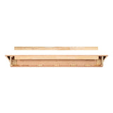 Pearl Mantels Lindon Wood Mantel Shelf Unfinished Backside