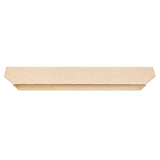 Pearl Mantels Lindon Wood Mantel Shelf Unfinished Top View