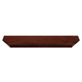 Pearl Mantels Lindon Wood Mantel Shelf in Distressed Cherry Finish Top View