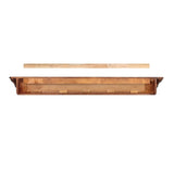 Pearl Mantels Lindon Wood Mantel Shelf in Distressed Cherry Finish Backside