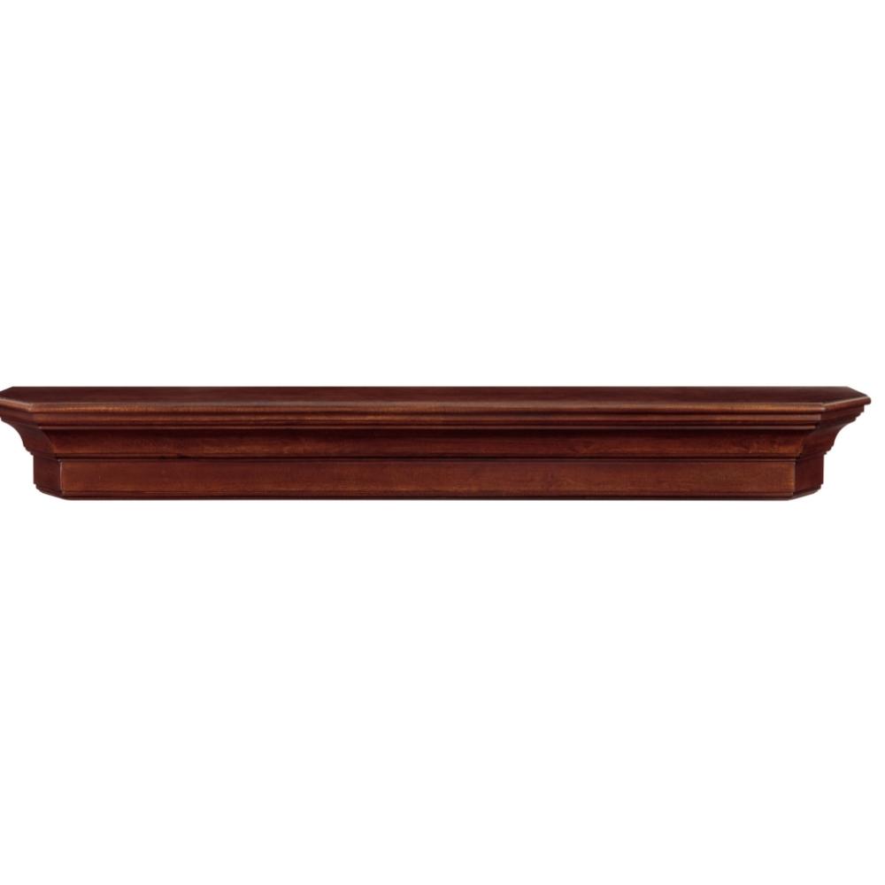 Pearl Mantels Lindon Wood Mantel Shelf in Distressed Cherry Finish