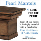 Pearl Mantels Certificate of Authenticity