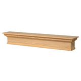 Pearl Mantels Savannah Wood Mantel Shelf Unfinished