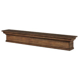 Pearl Mantels Savannah Wood Mantel Shelf Taos Finish Angled View