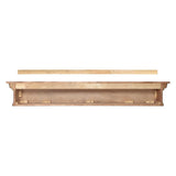 Pearl Mantels Savannah Wood Mantel Shelf Taos Finish (Backside View)