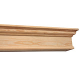 Pearl Mantels Savannah Wood Mantel Shelf Unfinished (Close-up Shot on Details)