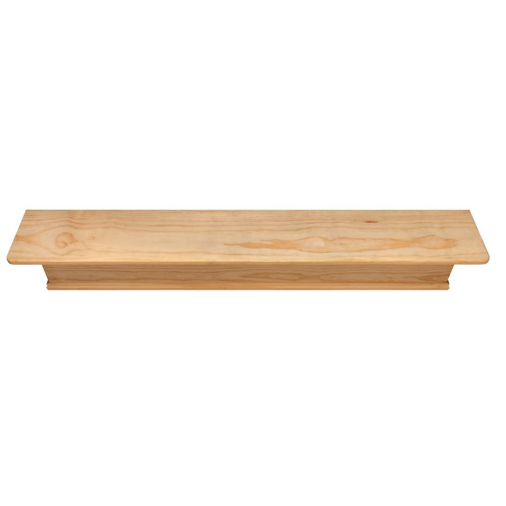 Pearl Mantels Savannah Wood Mantel Shelf Unfinished Top View