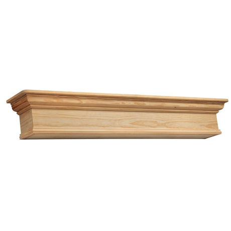 Pearl Mantels Savannah Wood Mantel Shelf Unfinished