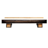 Pearl Mantels Shenandoah Wood Mantel Shelf in Espresso Finish (Backside View)
