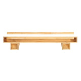 Pearl Mantels Shenandoah Wood Mantel Shelf Unfinished (Backside View)