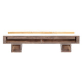 Pearl Mantels Shenandoah Wood Mantel Shelf In Farmhouse Finish (Backside View)