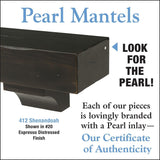 Pearl Mantels Certificate of Authenticity