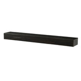 Pearl Mantels Shenandoah Wood Mantel Shelf in Espresso Finish Without Corbels (Angled View)