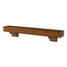 Pearl Mantels Shenandoah Wood Mantel Shelf in Medium Rustic Finish With Corbels (Angled View)