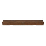 Pearl Mantels Savannah Wood Mantel Shelf in Cherry Rustic Finish Without Corbels