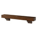 Pearl Mantels Savannah Wood Mantel Shelf in Cherry Rustic Finish With Corbels (Angled View)