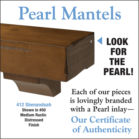 Pearl Mantels Certificate of Authenticity