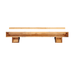 Pearl Mantels Shenandoah Wood Mantel Shelf in Medium Rustic Finish (Backside View)