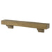 Pearl Mantels Shenandoah Wood Mantel Shelf in Dune Distressed Finish With Corbels (Angled View)
