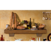 Pearl Mantels Shenandoah Wood Mantel Shelf in Medium Rustic Distressed Finish In The Kitchen