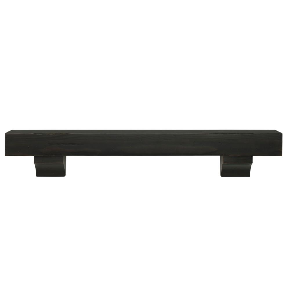 Pearl Mantels Shenandoah Wood Mantel Shelf in Espresso Finish