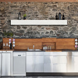 Pearl Mantels Zachary Non-Combustible Fiberglass Mantel Shelf in Whitewash