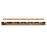 Pearl Mantels Zachary Non-Combustible Fiberglass Mantel Shelf in Fontana (Backside View)