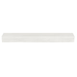 Pearl Mantels Zachary Non-Combustible Fiberglass Mantel Shelf in White Wash Finish