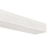 Pearl Mantels Zachary Non-Combustible Fiberglass Mantel Shelf in White Wash Finish (Angled View)
