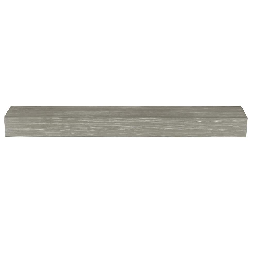 Pearl Mantels Zachary Non-Combustible Fiberglass Mantel Shelf in Graywash