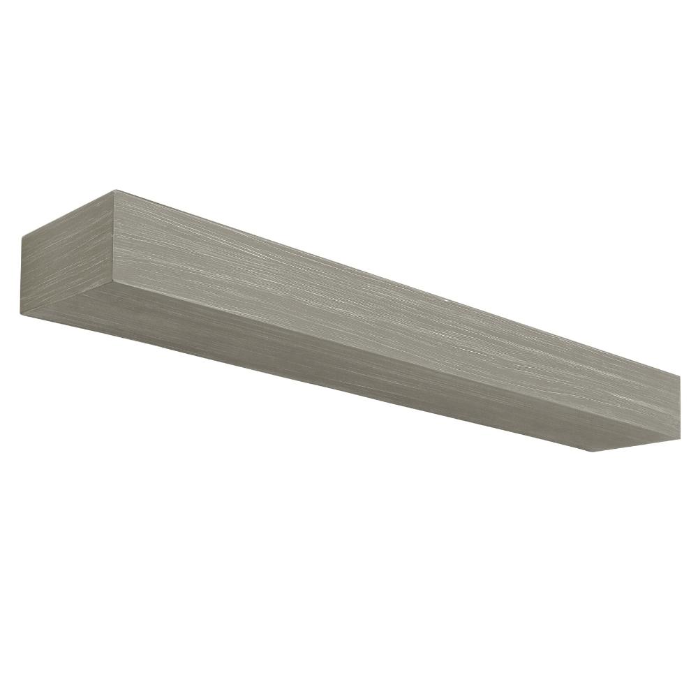 Pearl Mantels Zachary Non-Combustible Fiberglass Mantel Shelf in Graywash