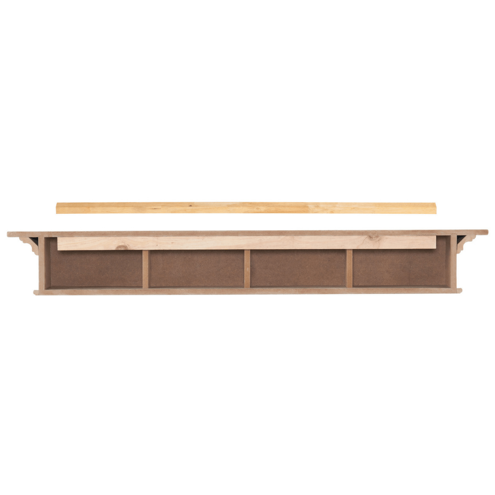 Pearl Mantels Shepherd White MDF Mantel Shelf — Modern Blaze