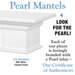 Pearl Mantels authentic mark
