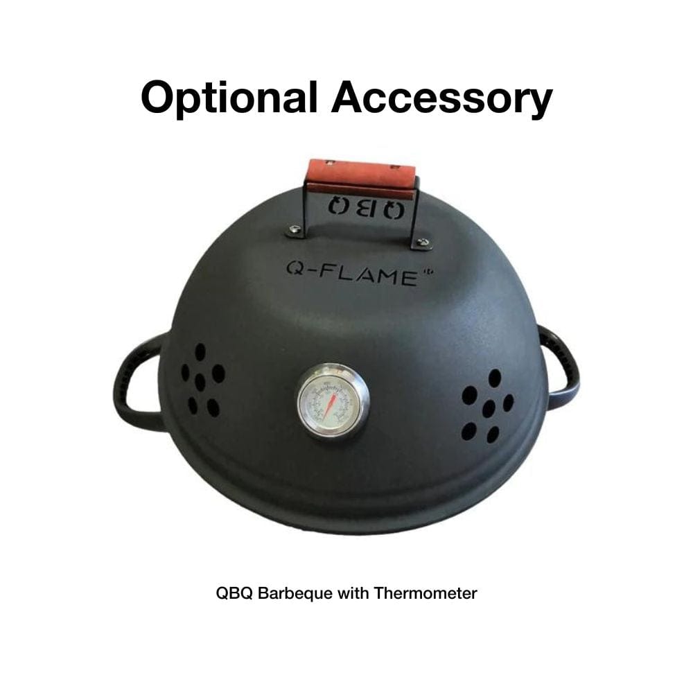 Optional QBQ Barbeque Grill for the Q-stoves Q-Flame Portable Outdoor Pellet Heater