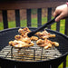 Grilling chicken on the Q-Stoves QBQ Barbeque Grill Rack with Thermometer