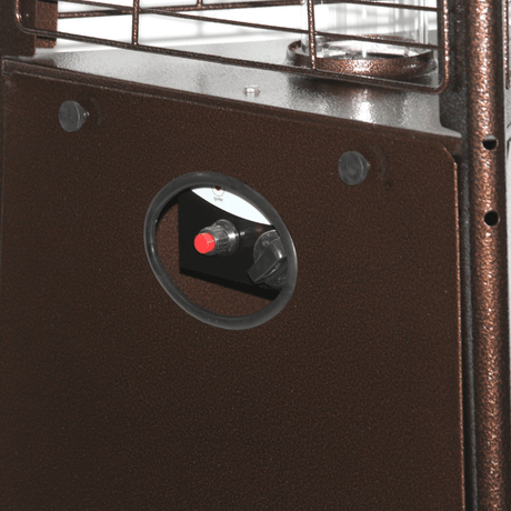 RADtec Antique Bronze Pyramid Propane Patio Heater direct spark ignition