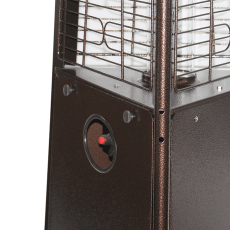 RADtec Antique Bronze Pyramid Propane Patio Heater side view
