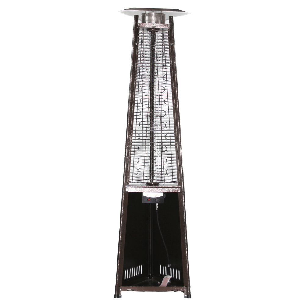RADtec Antique Bronze Pyramid Propane Patio Heater compartment