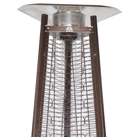 RADtec Antique Bronze Pyramid Propane Patio Heater reflector