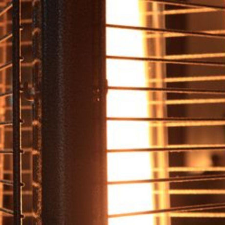 Swirling Flame encased in Glass Tube