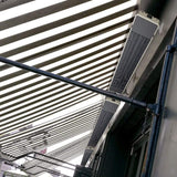 RADtec Design Series 47" 1500W 110V Indoor/Outdoor Infrared Electric Heater in Outdoor setting