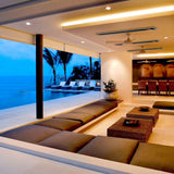 RADtec Design Series 62" 2400W 220V Infrared Electric Heater in Resort pool area