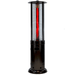RADtec Ellipse Flame 78-inch Black Propane Patio Heater Base with ruby glass