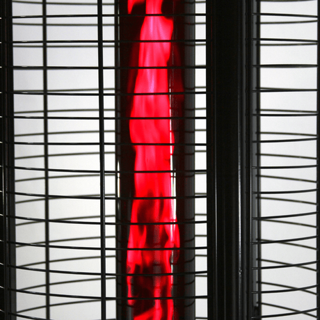 RADtec Ellipse Flame Propane Patio Heater red flames
