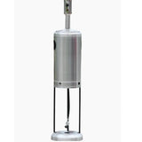 RADtec Allure Series Real Flame Propane Patio Heater - Stainless Steel (Propane Tank Storage)