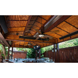 RADtec Design Series 43" 1800W 220V Infrared Electric Heater In a Covered Patio