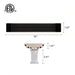 Mounting Bracket of RADtec Design Series 47" 1500W 110V Indoor/Outdoor Infrared Electric Heater